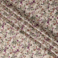 Cream Multicolor Botanical Floral Printed Cotton Lawn Fabric – 110 Cms Wide, Made in Japan-D22320