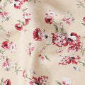 Cream Red Floral Printed Cotton Lawn Fabric – 110 Cms Wide, Made in Japan-D22328