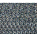 Navy Blue Dense Mini Floral Printed Cotton Lawn Fabric with Beige and Aqua Motifs, 110 Cms Width, Made in Japan-D22524
