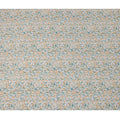 Soft Grey Watercolor Floral Printed Cotton Lawn Fabric with Peach, Teal, and Olive Accents, 110 Cms Width, Made in Japan-D22527