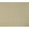 Light Olive Green Dense Botanical Printed Cotton Lawn Fabric with Mustard, Purple, and White Floral Accents, 110 Cms Width, Made in Japan-D22528