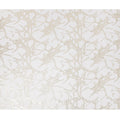 Ivory Silk Chiffon Fabric with Abstract Metallic Lurex Design, 110 Cms Width, Made in South Korea-D22563