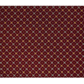 Maroon Geometric Printed Blended Viscose Fabric with Hexagonal Motifs and Gold Foil Accents, 110 Cms Width, Made in India-D22808