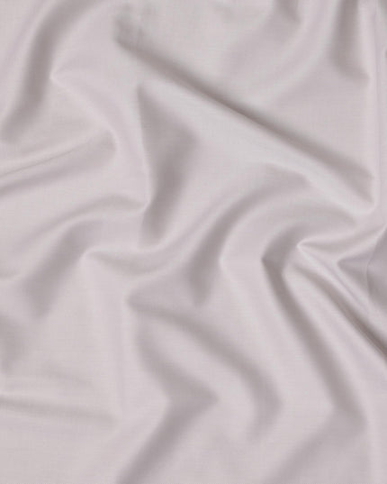 Light Beige Plain 100% Swiss Cotton Shirting Fabric, Solid Design, 150 cm Width, Made in Switzerland-D22869