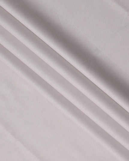 Light Beige Plain 100% Swiss Cotton Shirting Fabric, Solid Design, 150 cm Width, Made in Switzerland-D22869