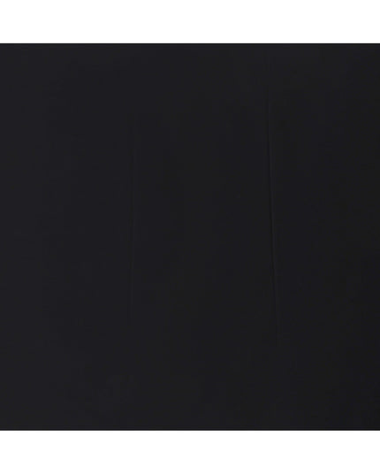 قماش قمصان قطني سويسري 100% أسود سادة، تصميم سادة، عرض 150 سم، صنع في سويسرا - D22871