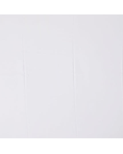 قماش قمصان قطني سويسري 100% سادة، أبيض فاتح، بلمسة نهائية لامعة متينة، عرض 150 سم، صنع في سويسرا - D22875