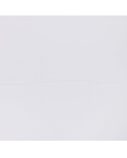 قماش قمصان قطني سويسري 100% بلون أبيض ثلجي سادة، لمسة نهائية ناعمة ومتينة، عرض 150 سم، صنع في سويسرا - D22876