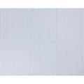 White and Blue Vertical Stripe 100% Cotton Shirting Fabric, Classic Twill Design, 150 cm Width, Made in Italy-D22877
