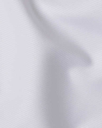 قماش قمصان قطني سويسري 100% بلون أبيض فاتح، نسج قطري رقيق، عرض 150 سم، صنع في سويسرا - D22879