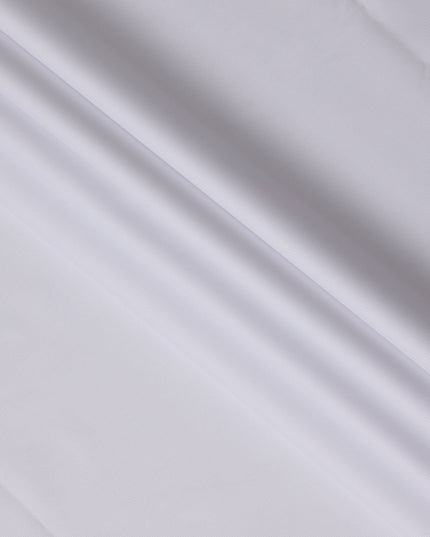 قماش قمصان قطني سويسري 100% بلون أبيض فاتح، نسج قطري رقيق، عرض 150 سم، صنع في سويسرا - D22879