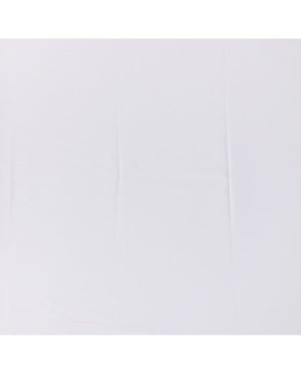 قماش قمصان قطني سويسري 100% بلون أبيض فاتح، نسج قطري رقيق، عرض 150 سم، صنع في سويسرا - D22879