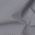 Black and White Micro Stripe 100% Cotton Shirting Fabric, Fine Twill Design, 150 cm Width, Made in Italy-D22880