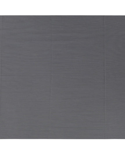 Black and White Horizontal Stripe 100% Cotton Shirting Fabric, Fine Line Pattern, 150 cm Width, Made in Italy-D22881