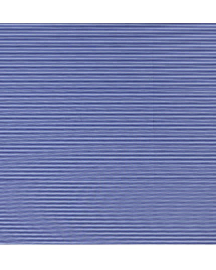 قماش قمصان متعدد الخطوط باللونين الأزرق والأرجواني، مصنوع من القطن بنسبة 100%، بتصميم خطوط أفقية رفيعة، عرض 150 سم، صنع في إيطاليا - D22884