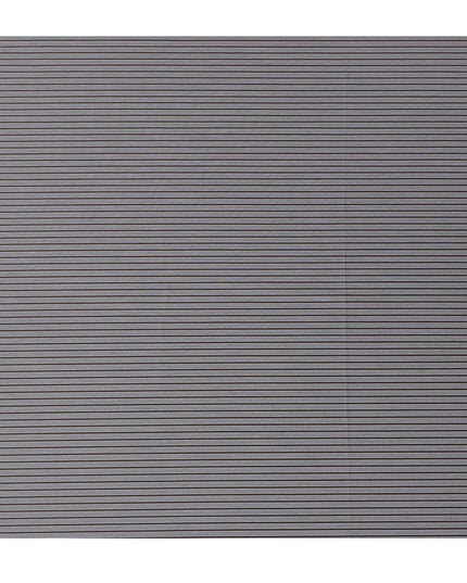 قماش قمصان قطني 100%، مخطط باللونين الرمادي والأسود، بتصميم خطوط أفقية دقيقة، عرض 150 سم، صنع في إيطاليا - D22885