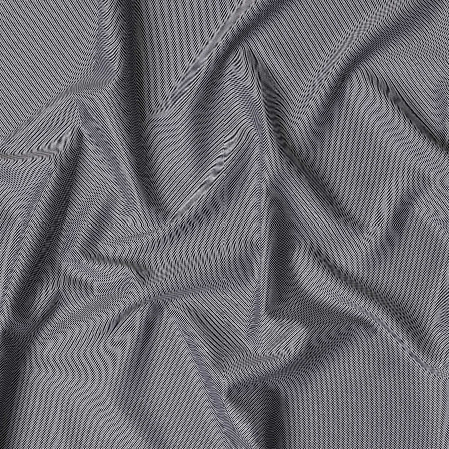 قماش قمصان من القطن السويسري 100% من مايكرو دوبي باللون الأسود، منسوج بنقشة ماسية، عرض 150 سم، صنع في سويسرا - D22886