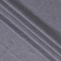 Navy Blue and White Gingham Check 100% Cotton Shirting Fabric, Micro Square Pattern, 150 cm Width, Made in Italy-D22887