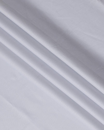Ice Grey Twill 100% Swiss Cotton Shirting Fabric, Smooth Diagonal Weave, 150 cm Width, Made in Switzerland-D22889