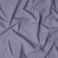 Navy Blue and White Graph Check 100% Cotton Shirting Fabric, Dense Square Pattern, 150 cm Width, Made in Italy-D22891