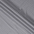 Grey and Black Micro Check 100% Cotton Shirting Fabric, Dense Mini Grid Pattern, 150 cm Width, Made in Italy-D22892