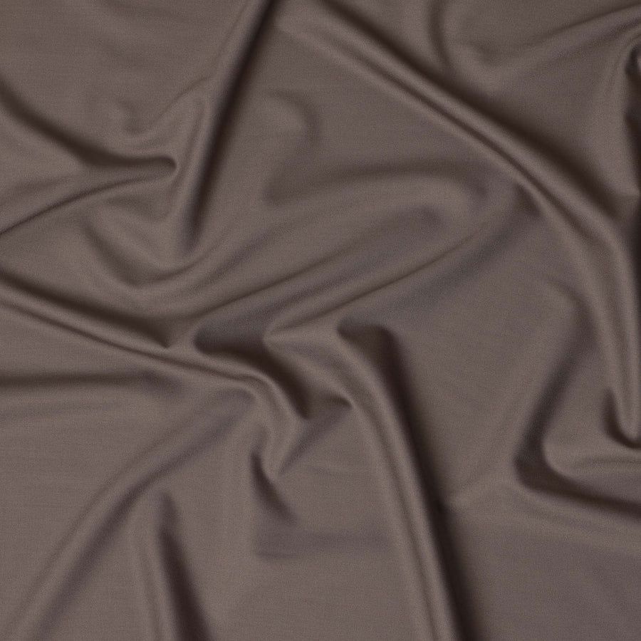 قماش صوف فاخر مخلوط باللون البني الداكن للبدلات - عرض 150 سم، صنع في الصين - D23068