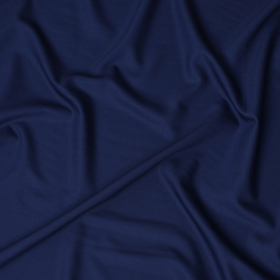 قماش بدلات من الصوف المخلوط الفاخر باللون الأزرق الملكي - عرض 150 سم، صنع في الصين - D23075