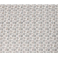 Ivory Grey Beige Geometric Square Printed Blended Linen Fabric – Width 140 Cms, Made in India, Sold Per Meter-D23083