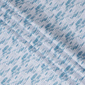 Sky Blue Cloud Print Blended Linen Fabric – Width 140 Cms, Made in India, Sold Per Meter-D23085