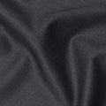Charcoal Black Premium Super 160's English Wool and Cashmere Suiting Fabric, 150 Cms Width, Made in UK-D23203