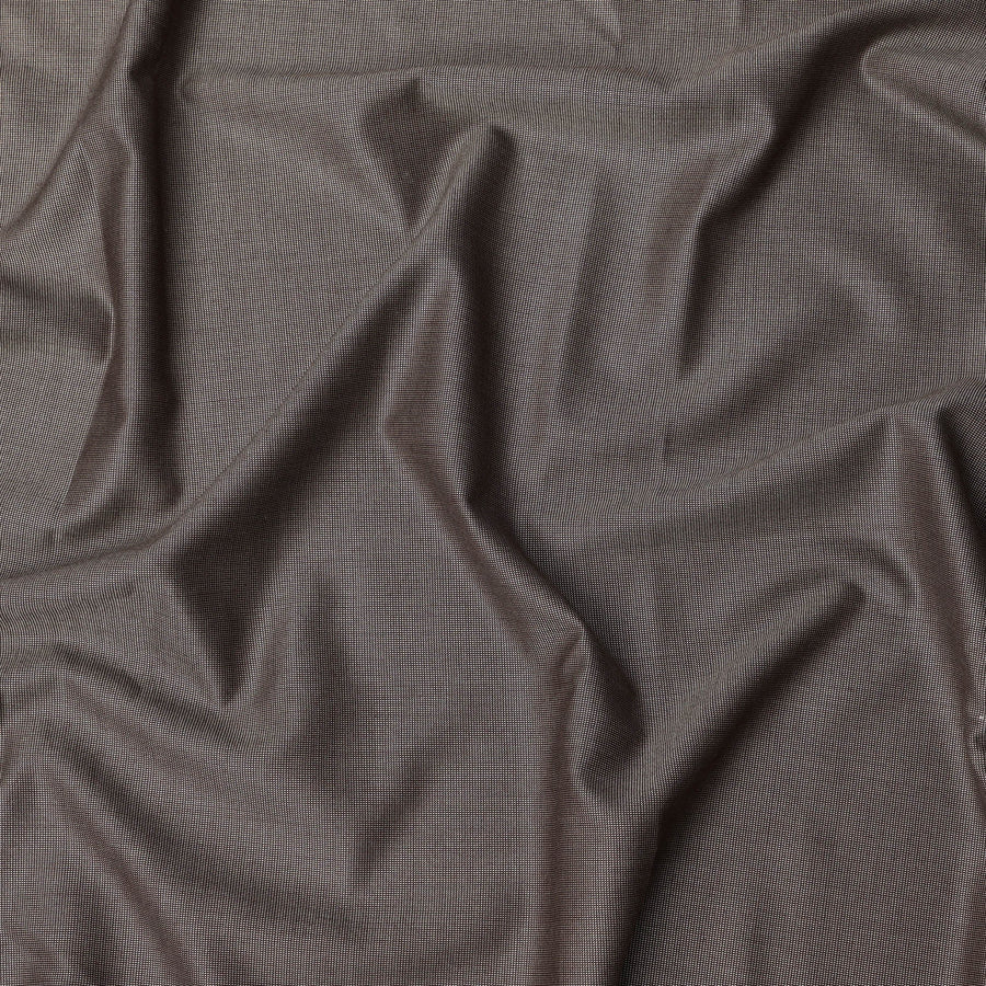 Chocolate Brown Premium Super 150's Scabal English Wool and Silk Suiting Fabric with Diamond Fragments, 3.50 Mtrs Piece, 150 Cms Width, Made in UK-D23215