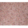 Dusty Rose Multicolor Floral Printed Synthetic Organza Fabric with Artistic Brushstroke Design, Width 110 Cms, Made in India-D23316
