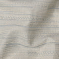 Icy Blue Stripe Textured Silk Crepe Fabric with Subtle Tone-on-Tone Weave, 110 Cms, India-D23385