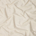 Off White Slub Textured Stripe Silk Crepe Fabric with Subtle Self-Weave, 110 Cms, India-D23386