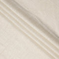 Off White Slub Textured Stripe Silk Crepe Fabric with Subtle Self-Weave, 110 Cms, India-D23386