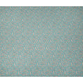 قماش كريب فيسكوز بنقشة بيزلي فيروزية، ملمس ناعم متدفق، عرض 110 سم، صنع في الهند - D23428
