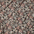 Black Floral Printed Viscose Crepe Fabric, All-Over Bloom Pattern, 110 Cms Width, Made in India-D23429