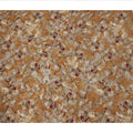 Ochre Abstract Brushstroke Printed Viscose Crepe Fabric, Artistic Textured Pattern in Beige and Red Hues, 110 Cms Width, Made in India-D23442 - Regal Fabrics