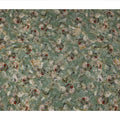 Sage Green Abstract Brushstroke Printed Viscose Crepe Fabric, Painterly Swirl Design in Beige and Rust Accents, 110 Cms Width, Made in India-D23444 - Regal Fabrics