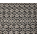 Beige and Black Tribal Geometric Printed Viscose Crepe Fabric, Ethnic Aztec-Inspired Motifs, 110 Cms Width, Made in India-D23454