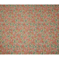 Peach Multicolor Garden Floral Print Viscose Crepe Fabric, 110 Cms, India-D23474 - Regal Fabrics