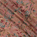 Dusty Rose Multicolor Abstract Botanical Print Viscose Crepe Fabric, 110 Cms, India-D23481 - Regal Fabrics