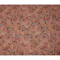 Dusty Rose Multicolor Abstract Botanical Print Viscose Crepe Fabric, 110 Cms, India-D23481 - Regal Fabrics