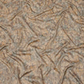 قماش كريب فيسكوز بطبعة أوراق تجريدية بلون بني رمادي وزيتوني، بتصميم رقمي ناعم، عرض 110 سم، صنع في الهند - D23754