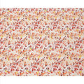 Ivory and Fiery Orange Floral Vine Print Synthetic Crepe Fabric, Delicate Digital Design, 110 Cms Width, Made in India-D23762