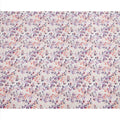 Ivory and Lavender Floral Vine Print Synthetic Crepe Fabric, Elegant Digital Design, 110 Cms Width, Made in India-D23764