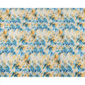 Ivory with Blue and Yellow Splash Abstract Digital Print Synthetic Crepe Fabric, Artistic Watercolor-Inspired Design, 110 Cms Width, Made in India-D23775