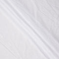 White Base with Paisley and Leaf Cutwork Embroidered Cotton Voile Fabric, Intricate Eyelet Detailing, 110 Cms Width, Made in India-D23799 Regal Fabrics