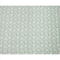 Sage Green Base White Traditional Floral Printed Cotton Lawn Fabric with Intricate Outline Detailing, 110 Cms Width, Made in India-D24276