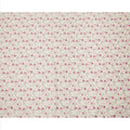 Cream Base Pink and Magenta Floral Printed Cotton Lawn Fabric with Delicate Vine Motifs, 110 Cms Width, Made in India-D24279